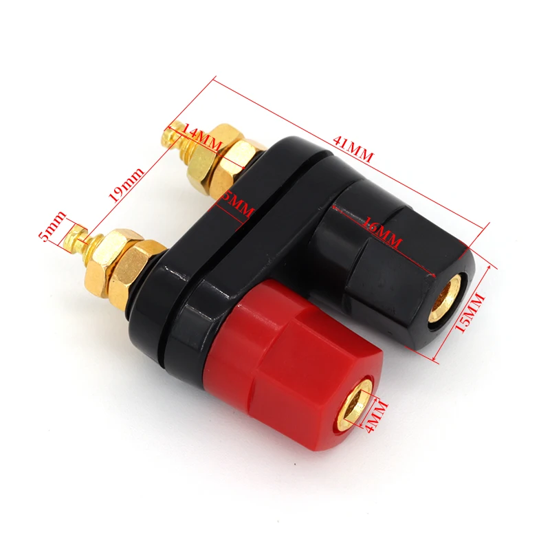 1/5/10PCS Banana plugs Couple Terminals Red Black Connector Amplifier Terminal Binding Post Banana Speaker Plug Jack