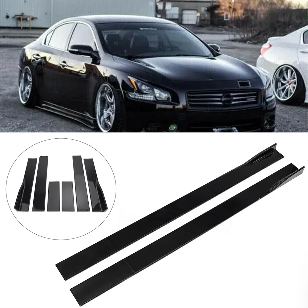 

LAICY For N-issan Maxima 2009-2014 78.7" Side Skirt Splitter Spoiler Lip Rocker Panel Extensions Body Kit Car Exterior Bumpers