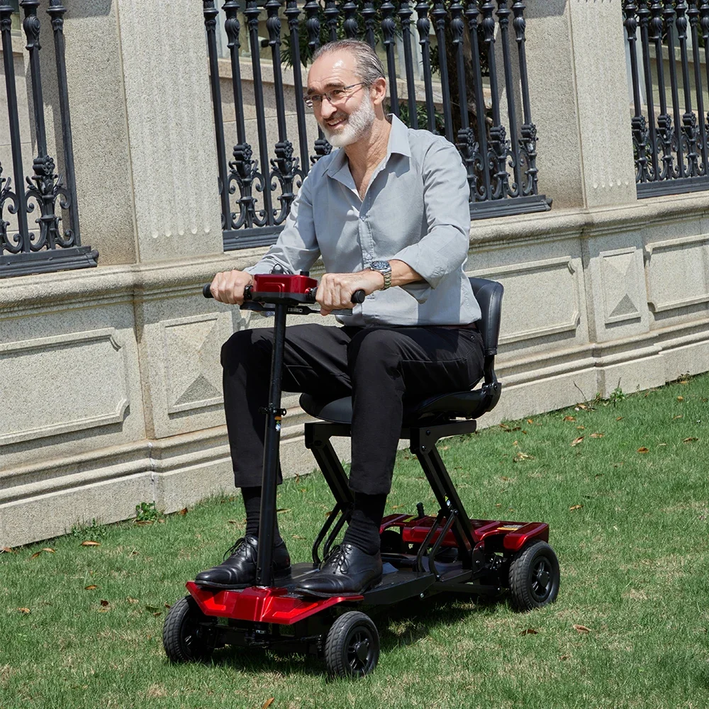 

Electric Scooter Adult 4 Wheel Automatic Folding Mobility Electric Scooters For Elderly People With Limited Mobility