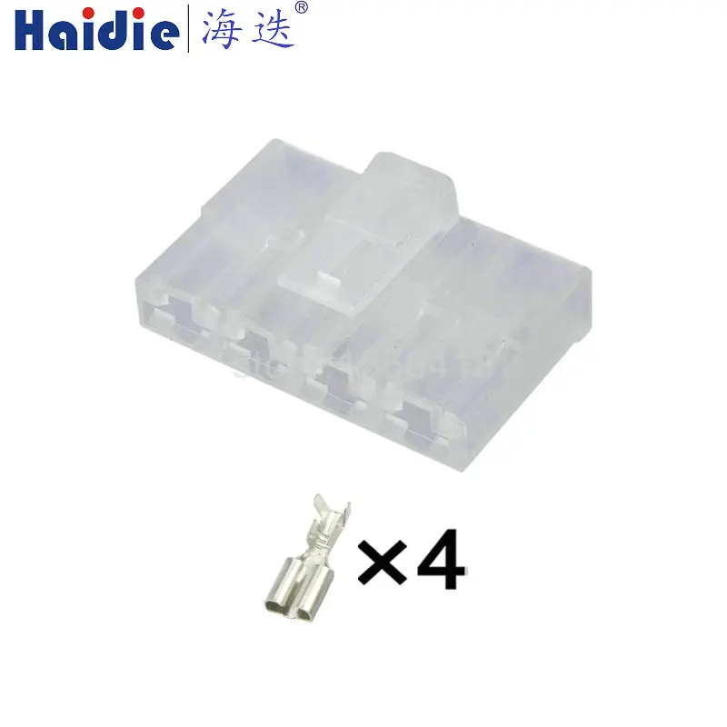 1-20sets 4pin auto plastic housing plug wire harnes cable connector with terminals