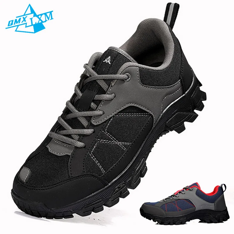 

LiXingMing Men‘s Hiking Shoes Outdoor Non-slip Wear-Resistant Breathable Splashproof Leisure Climbing Hunting Mountain Sneaker