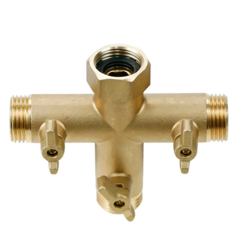 ABDJ-High Flow Hose Adapter 3 Way Hose Connector For Efficient Watering Outdoor Fitting Enhanced Water Flow System