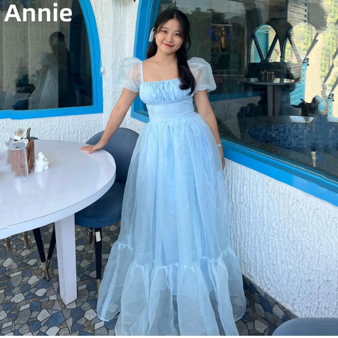 

Annie Sky Blue Prom Dresses Sweet Organza Evening Dresses A-shaped Graduate Party Dresses Special Occasion Vestidos De Noche2024