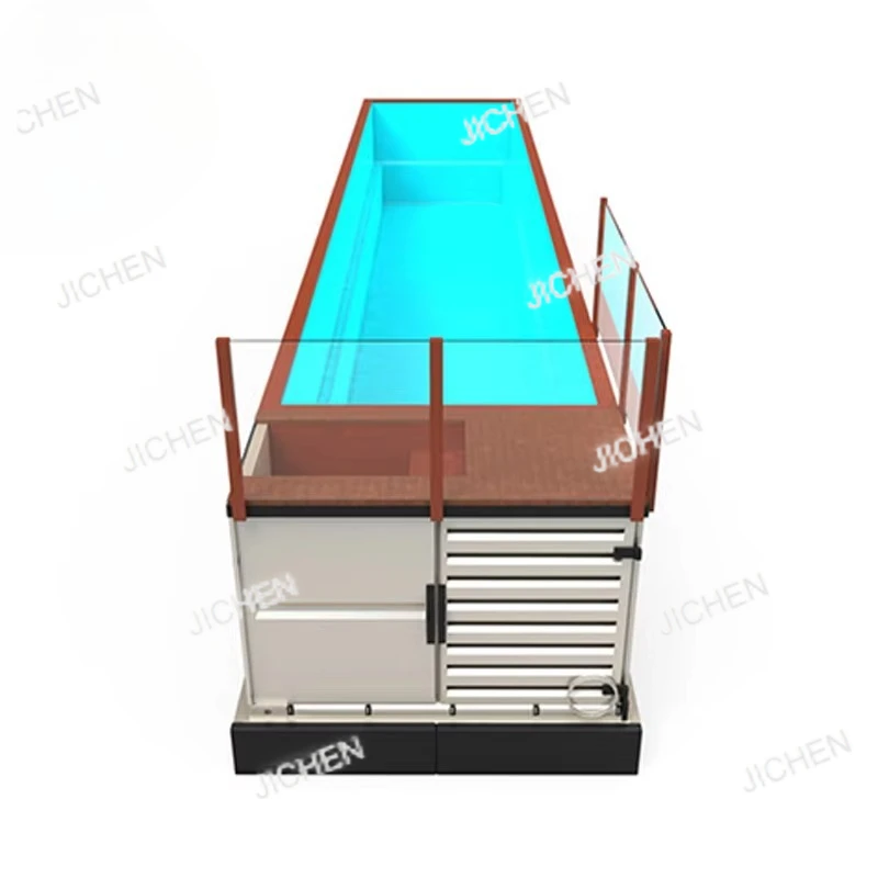 

JC индивидуальный дизайн, новый 40-футовый контейнер для открытого бассейна на продажу