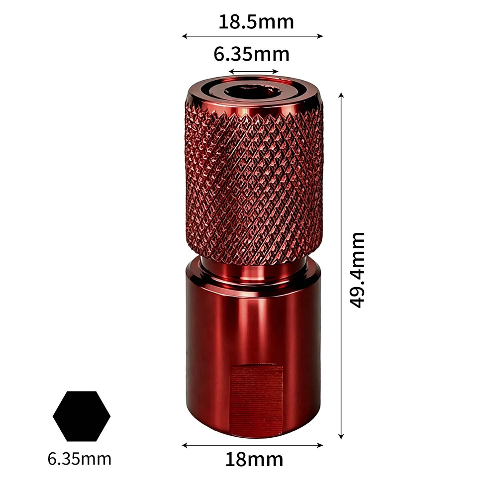 Steel Adapter M10 to 6.35mm Hex for Connecting Hex Shank Tools to For 100mm Angle Grinders and Multi Function Power Tools