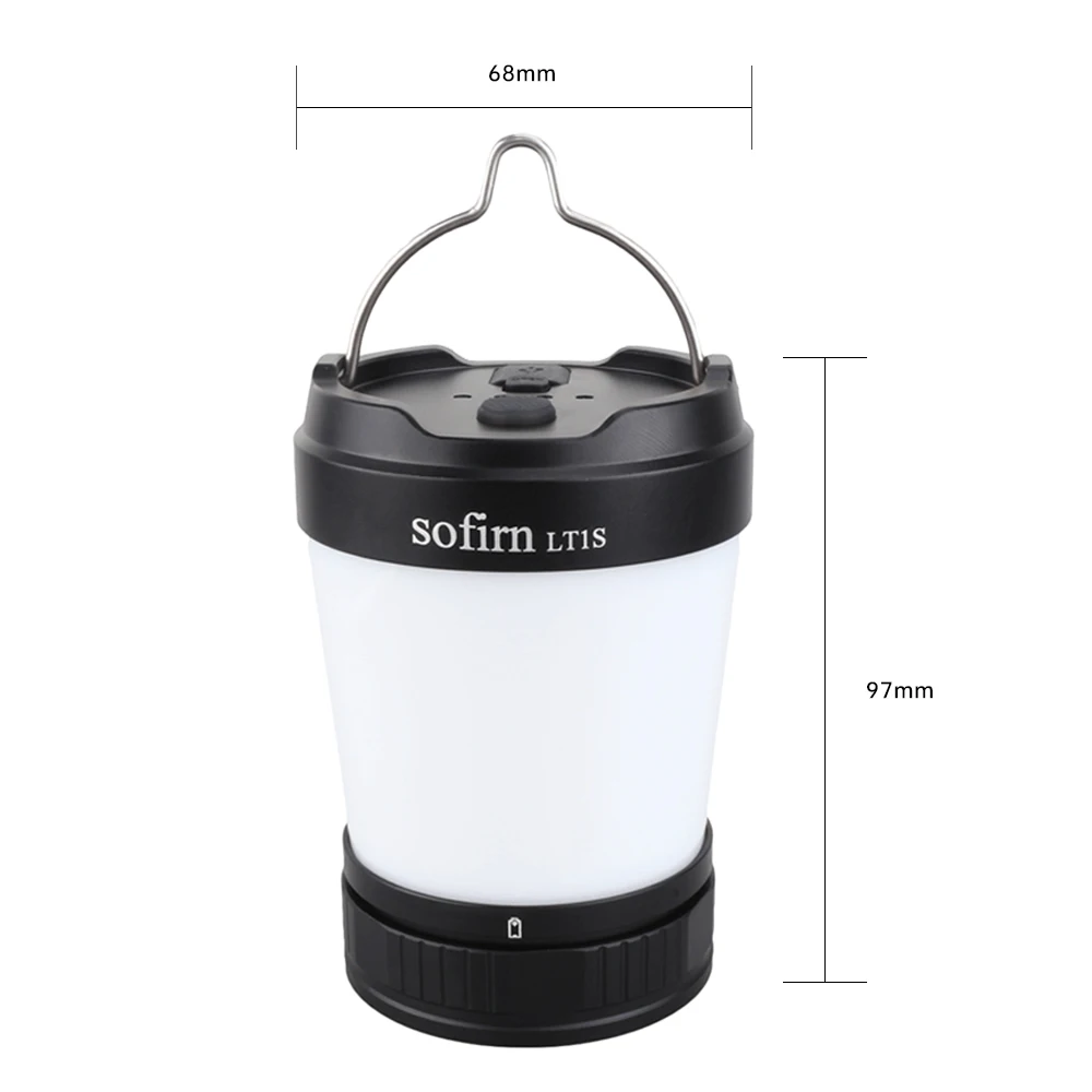 Sofirn LT1S Camping Light USBC 21700 Rechargeable Powerful Torch Portable Emergency Lantern 2700K to 6500K with Charging