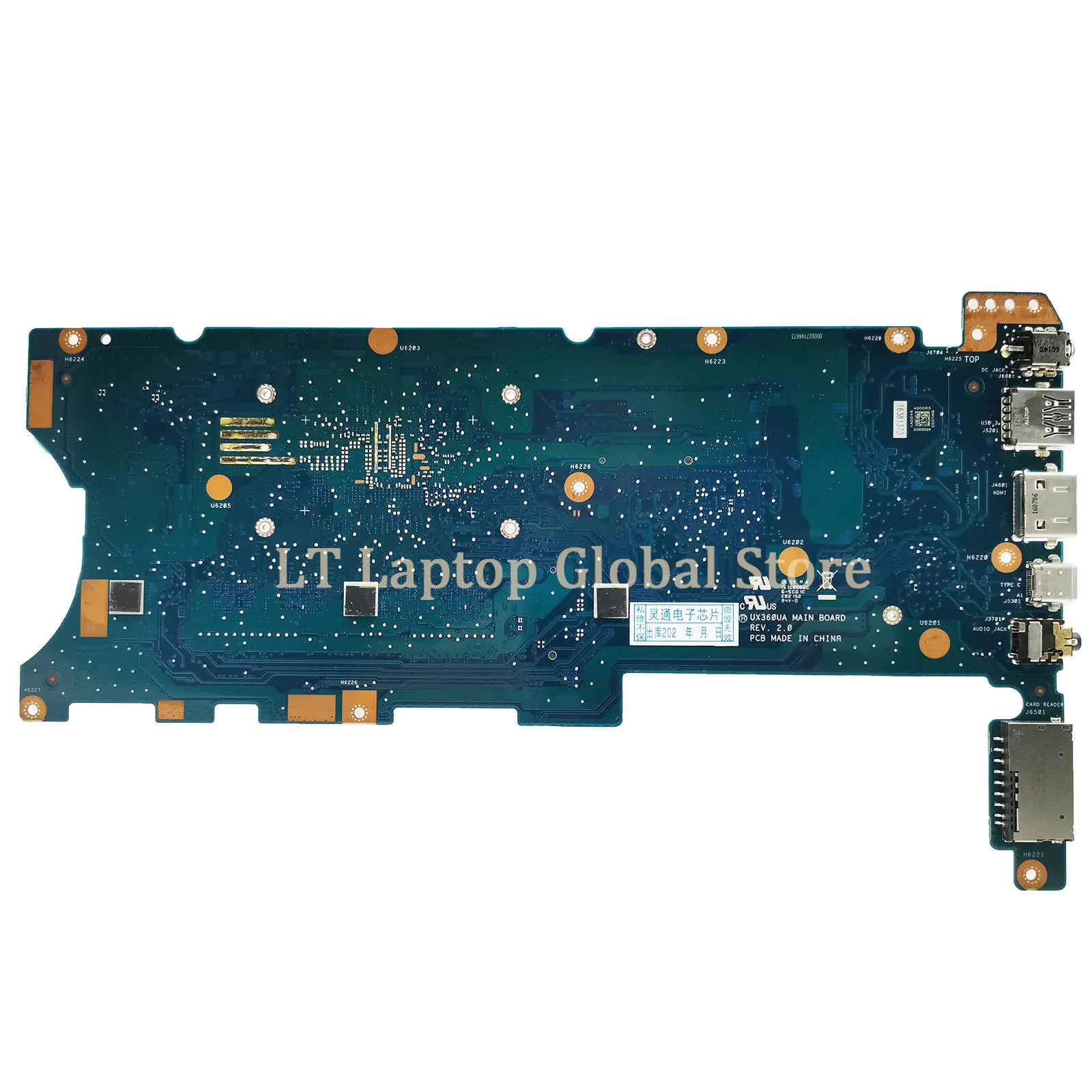 Imagem -03 - Laptop Ux360ua Mainboard para Asus Zenbook Flip Ux360ua Ux360u Laptop Placa-mãe i5 i7 6ª 7ª Geração Cpu 8gb 16gb-ram lt