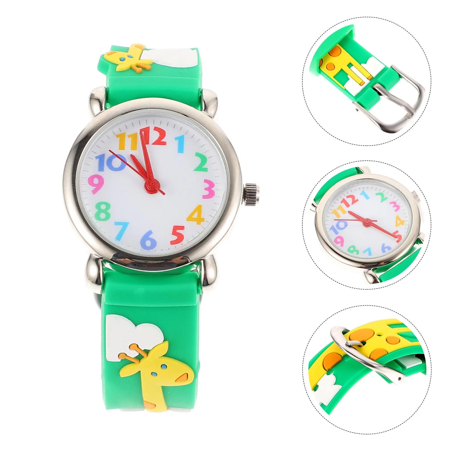 1Pcs Cartoon Watch Colored 3D Wristwatch Easy Remove Comfortable Stylish Practical Gift 3D Watch