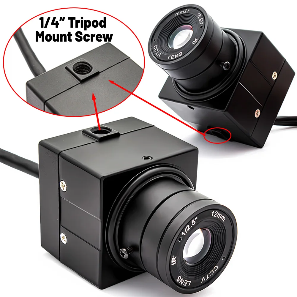 4MP Webcam HD Digital Metal Mini IP Camera POE 1/2.9" CMOS Low Illumination AI MotionDetection CCTV Network Security Onvif H.265