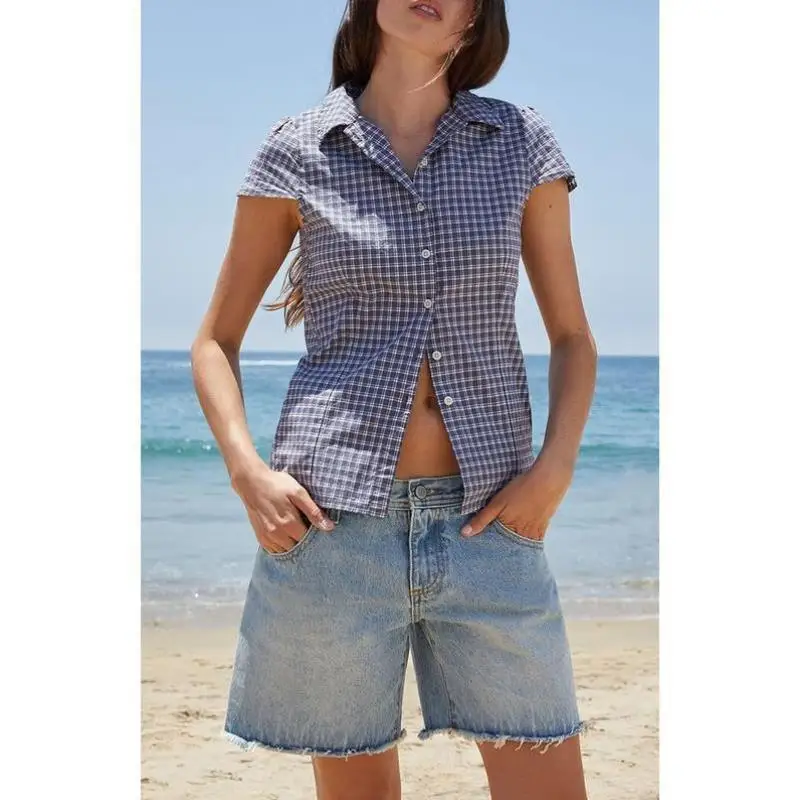 

Мужская трансграничная клетчатая воротник irt Whe с брендовым принтом из искусственной кожи с застежкой на талии ort Sve Ne Внутренняя одежда для среднего...