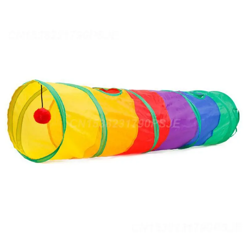 Collapsible Stimulating Spacious Cat Tunnel For Bored Cats Cat Tunnel Kitten Toy Must-have Indoor Durable Multifunctional Fun