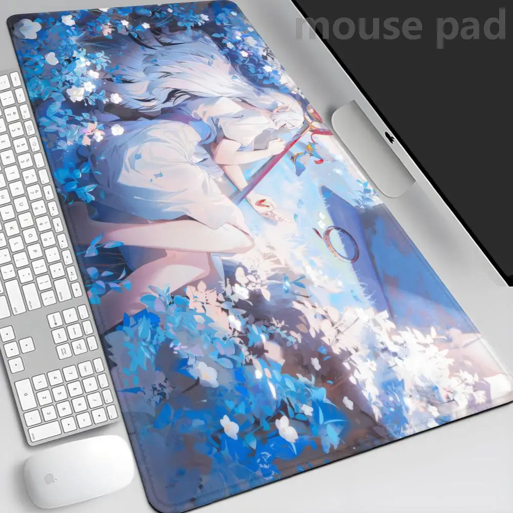 

Frieren At The Funeral Mouse Pad XXL 900x400mm PU Mousepad Hot Large Gaming Leather Mouse 700x300xmm Pad Waterproof Table Mat