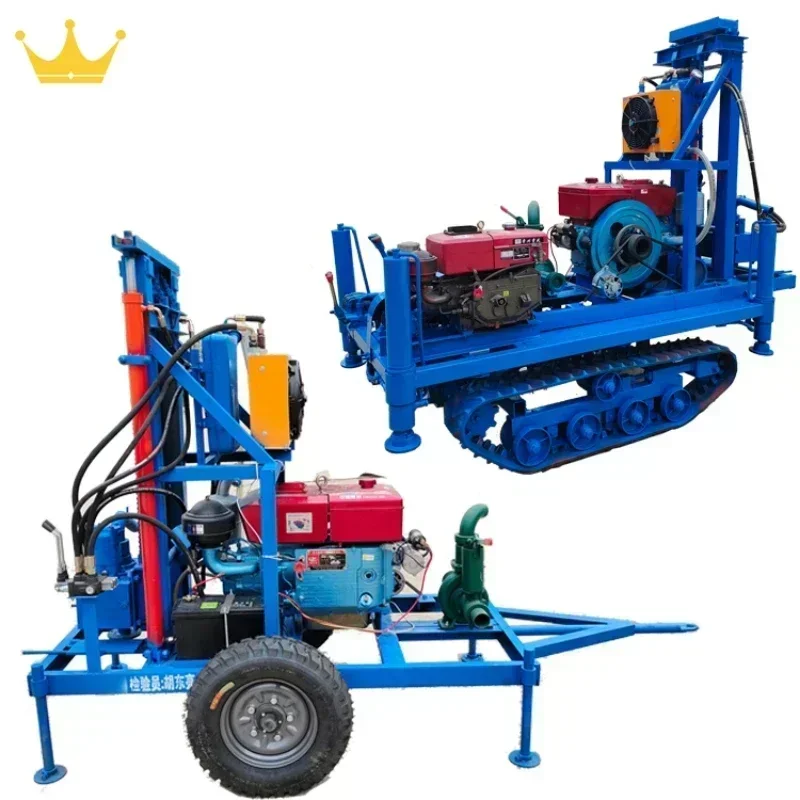 YG 150 Meters Depth Diesel Engine Water Well Drilling Rig Machine Customized Pumps Machine Water Wells Rock Drill Rig 50-300mm