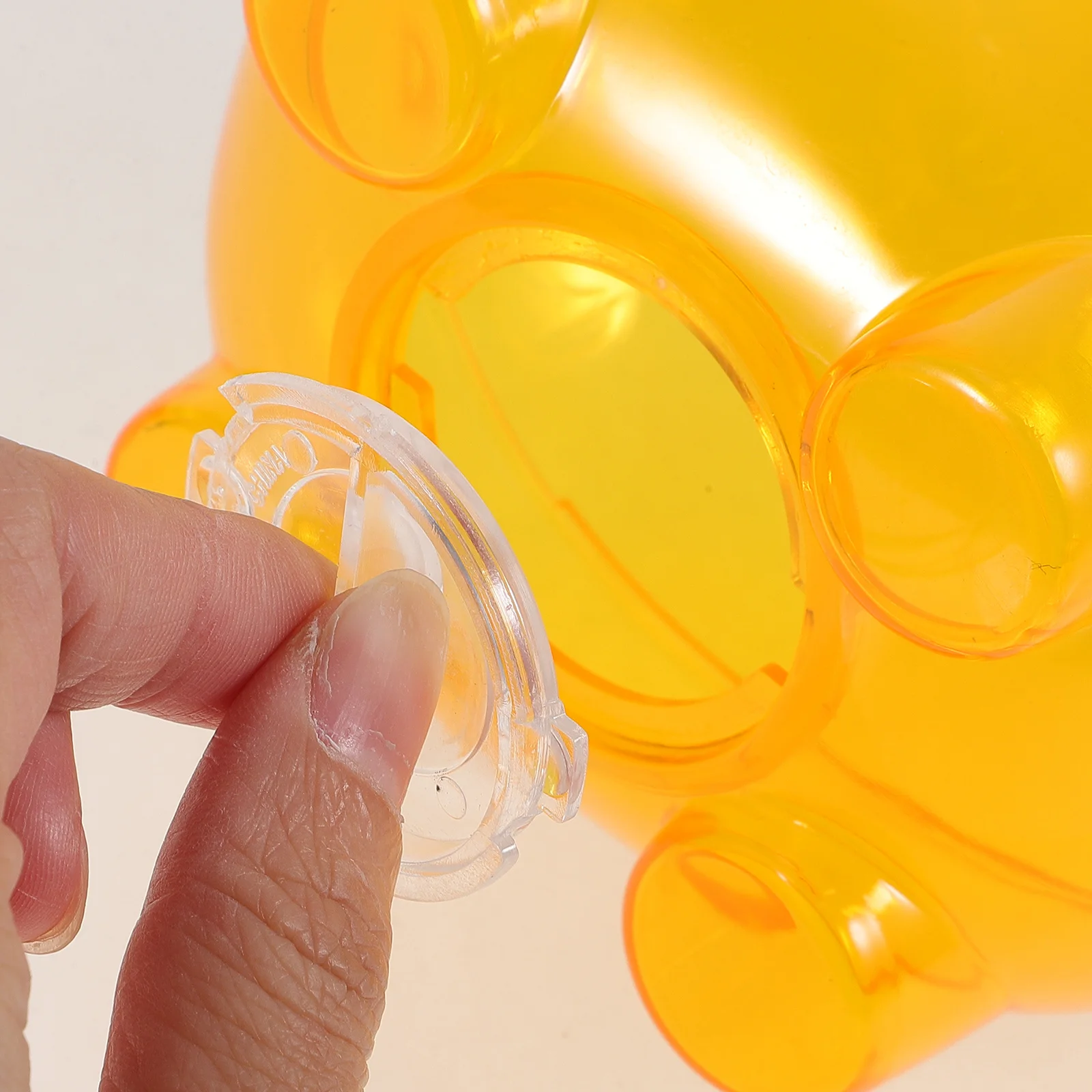 2Pcs Clear Piggy Bank Jar Transparent Coin Saving Pot Children Money Box Pig Money Bank Gift for Kids Pig Purse