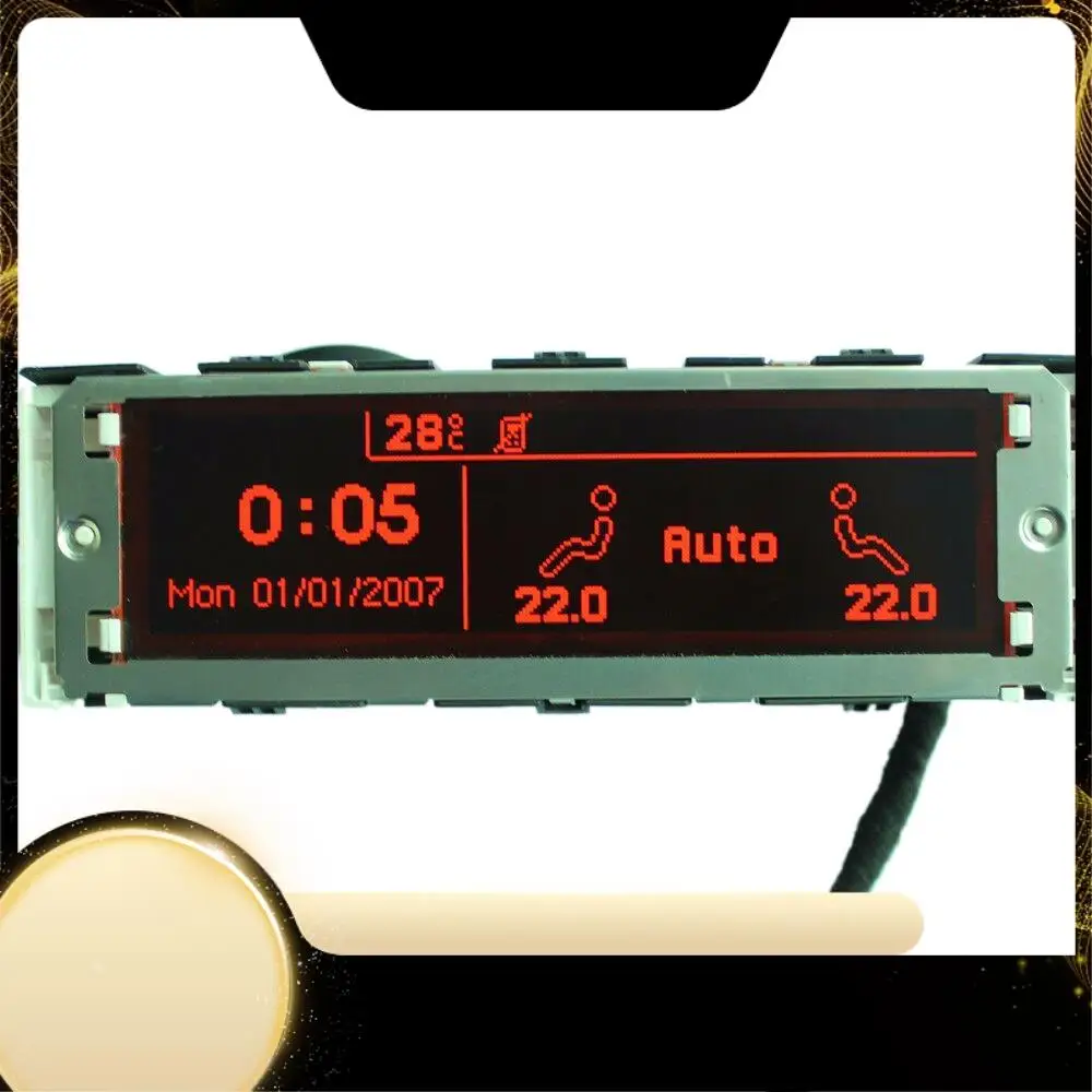 

RED Экран Автомобильный USB Dual-Zone Air Bluetooth Дисплей 12-контактный для 307 407 408 Citroen C4 C5 Screen-A74F