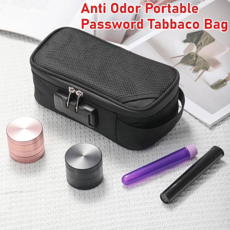 Smell Proof Bag Large-capacity With Lock  Activated Carbon Deodorant Bag Portable Pipe Bag Convenient