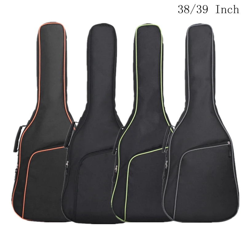 

38 39 Inch Guitar Bag Case Oxford Fabric Waterproof Acoustic Guitar Gig Bag Double Straps Padded 6mm Cotton Soft Backpack