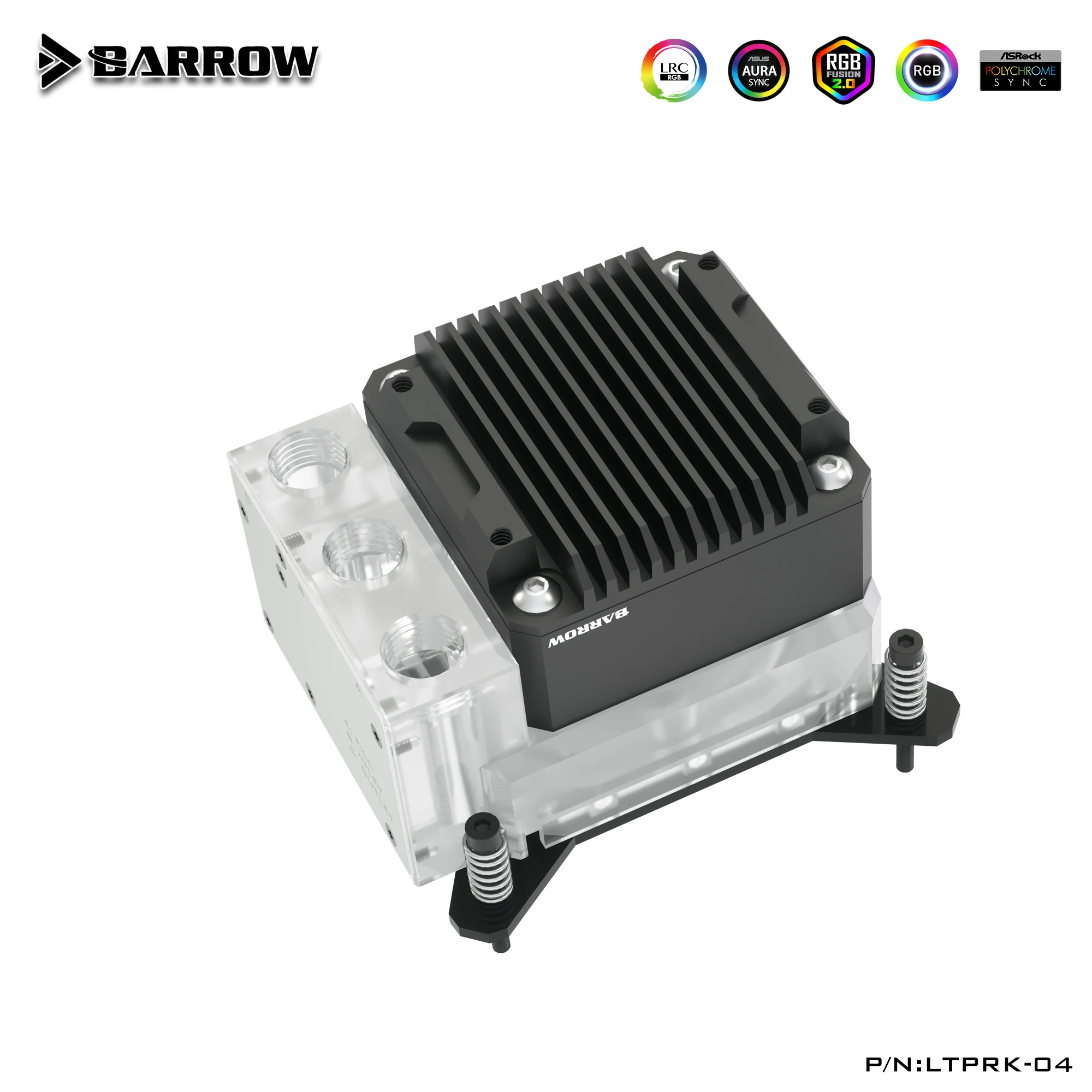 Bomba de bloco de cpu barrow 1700, combo 17w pwm para intel 1200 amd am5 am4, plataforma x99 x299, kit de resfriamento de água com caixa itx, LTPRK-04