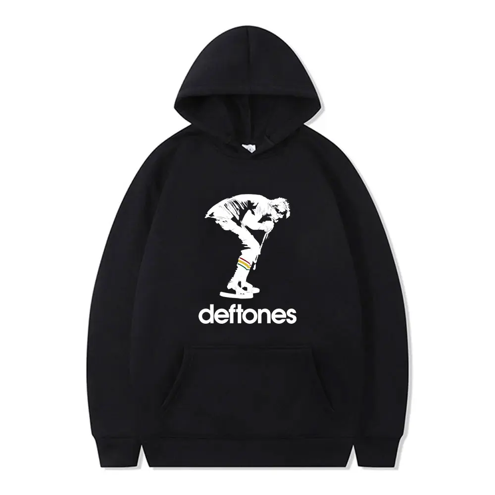 

Fashion Rock Band Deftones Graphic Hoodie Men's Vintage Alternative Heavy Metal Pulover Tracksuit Male Casual Oversized Hoodies