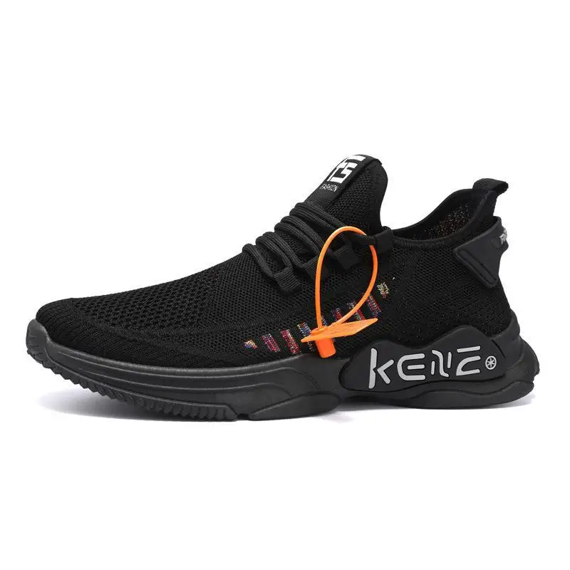 

Men's sports shoes large size 2022 spring breathable fly woven men's fly woven mesh casual shoes Korean version trend running