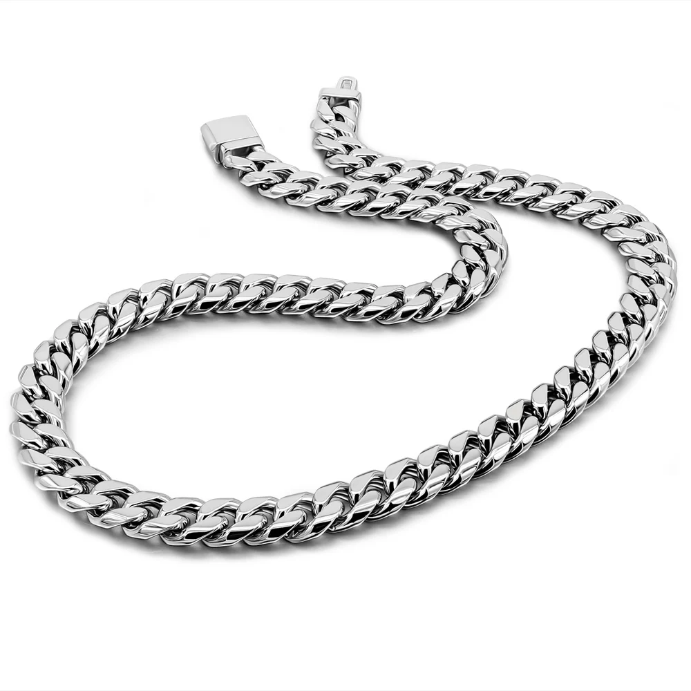 Classics Luxury Fine Jewelry 925 Sterling Silver Men Woman Hip Hop Necklace Cuban Link Chain 18-28inches Charming Fashion Gifts