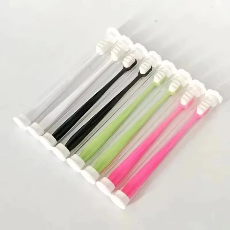 

1/2pcs Soft Fur Toothbrush Million Ultra-Fine Bristles Soft Hair Suitable For Bleeding Gums Portable Oral Care Eco Product