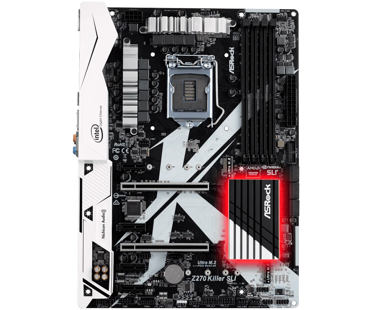 ASRock Z270 Killer SLI Motherboard Intel Z270 1151 DDR4 64GB Ultra