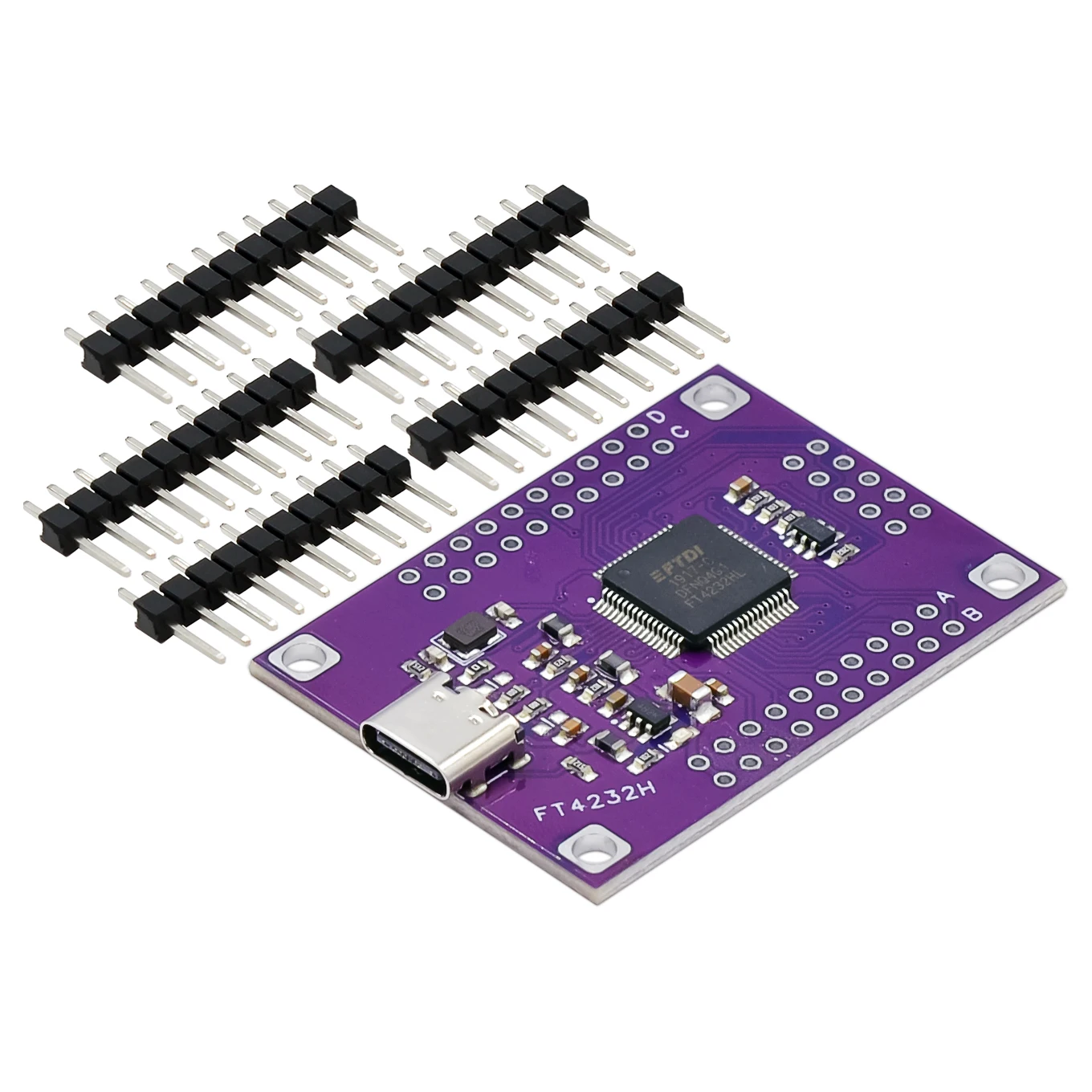 FT4232 Four-channel TYPE-C to Serial Port UART/SPI/I2C/JTAG/RS232 /RS485/RS422 Module 4 Channel FT4232HL