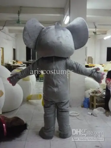 Disfraz de Mascota de elefante de dibujos animados de espuma para adultos, Vestido de felpa de Mascota de Halloween, lindo y divertido, gran oferta, nuevo