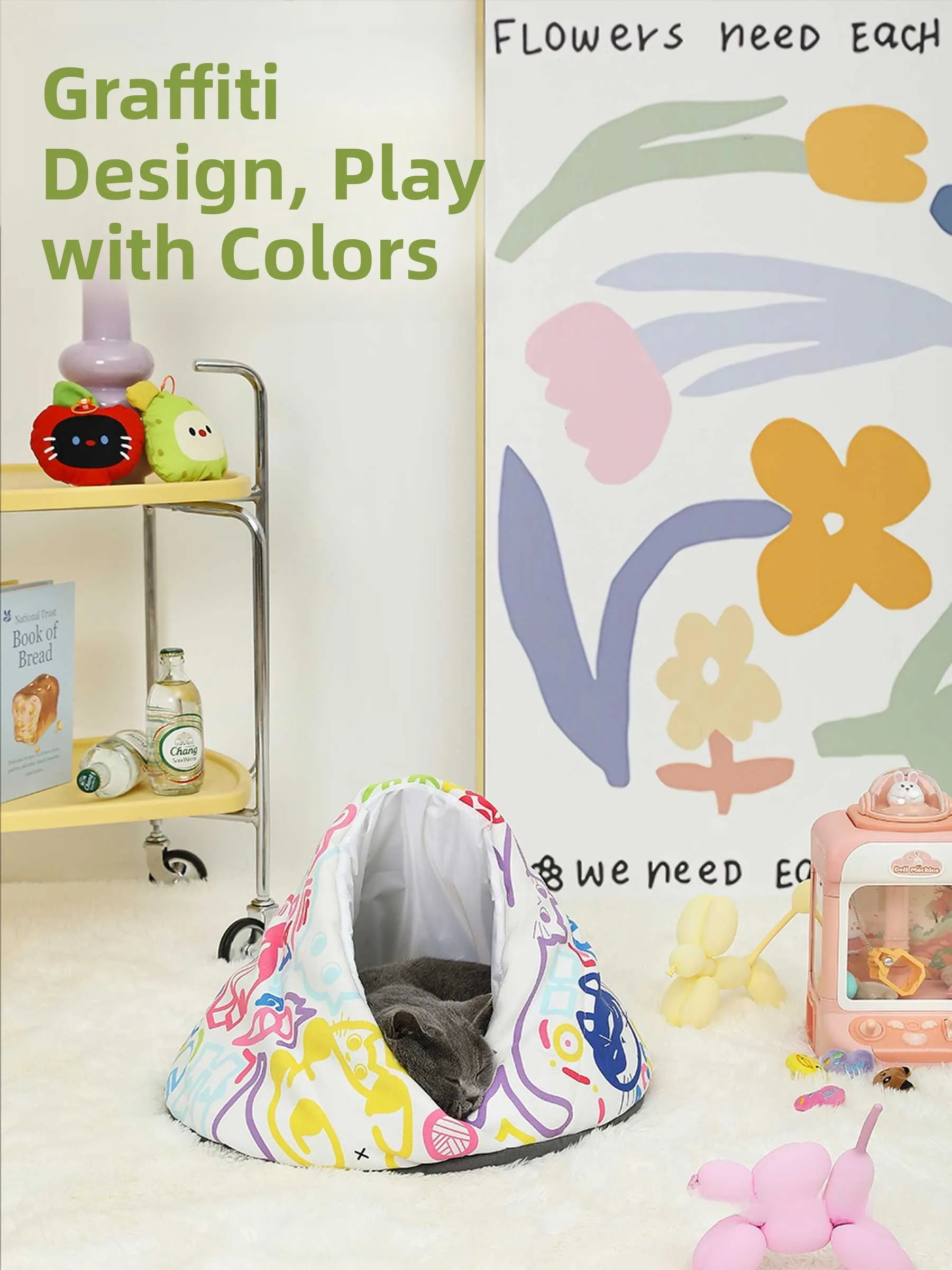 

Универсальное всесезонное полузакрытое лежанка-гнездо для домашних животных, комфортное и дышащее, для кукольного домика, цвет синий (Мейн-Кун)