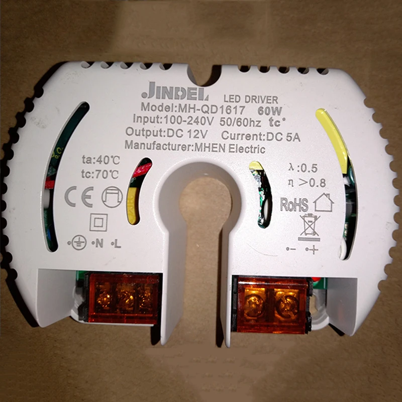 MHEN JINDEL AC100-240V to DC12V 12W 20W 40W 60W 100W 150W Constant Voltage LED Driver Power Supply for LED Light Strip Lamp Bead