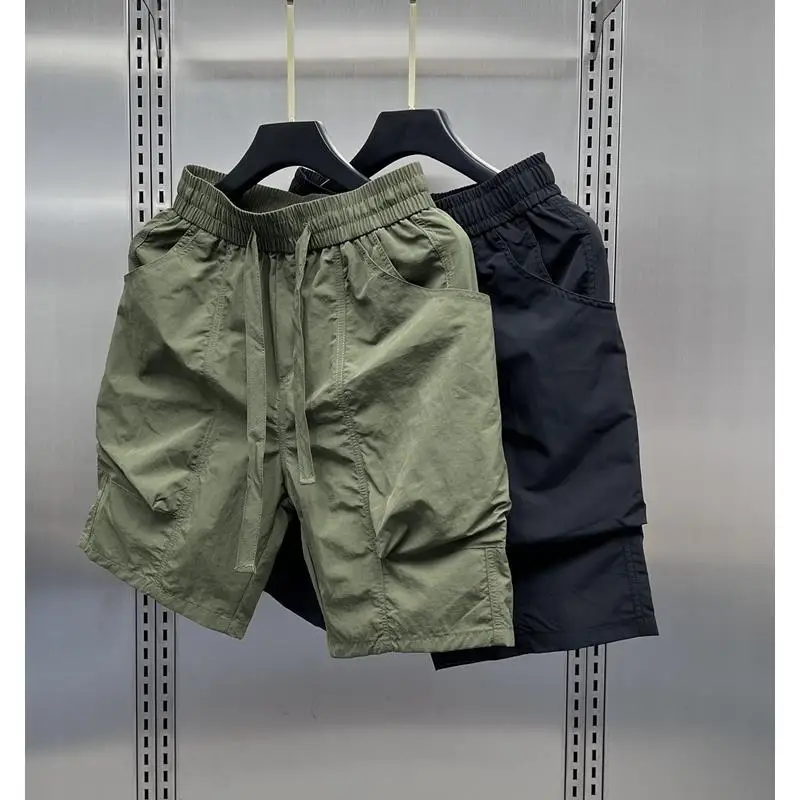 

American Sle Haome Military een Workwear orts Men's Ice Silk Qui Dry Casual Five-Quarter Pants Big Boxer orts