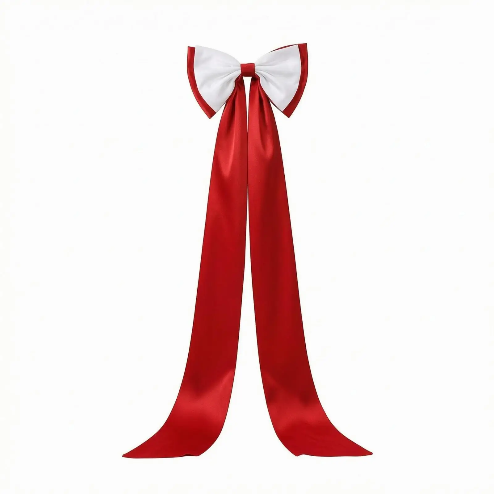 Silky Bow Waist Belt for Women Wedding Dress Nylon Sash Decoration Wrap Tie Back with Long Trailing Panel Bridal Style