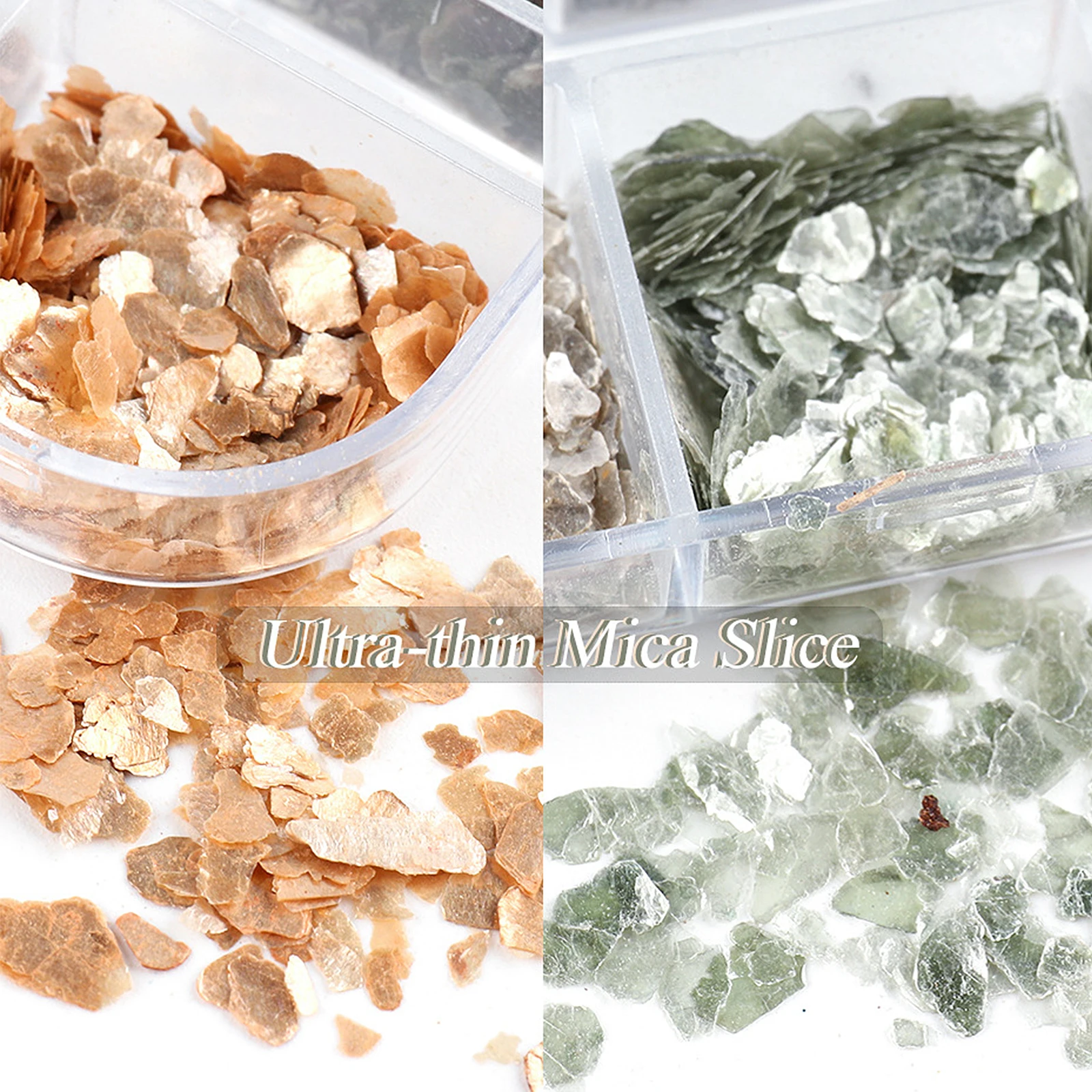 

3 Boxes Nail Art Sequins Mica Marble Slices Glitter Decor for DIY Manicure 3D Nail Design Party Night Out Stage Performance