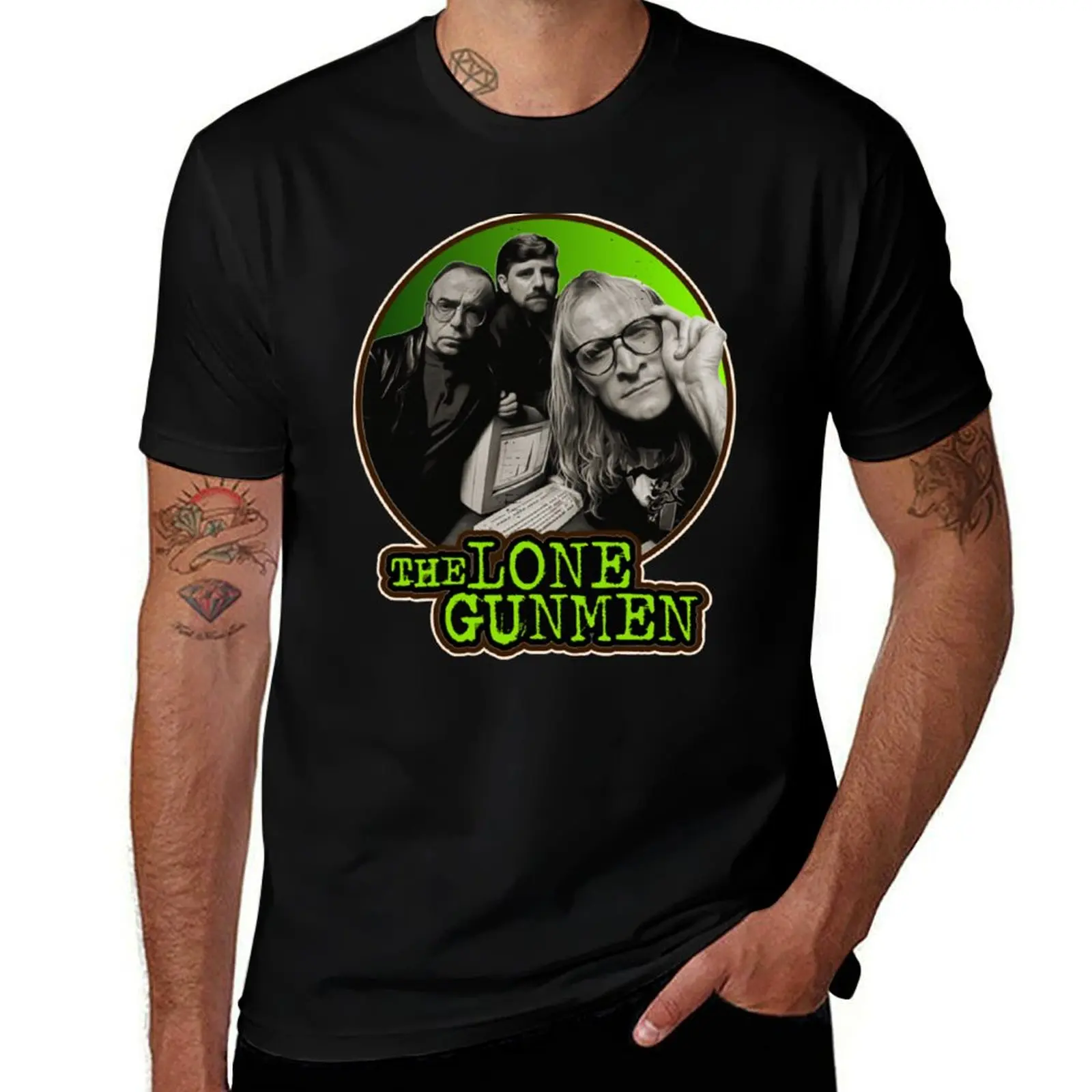 The Lone Gunmen T-Shirt Big and Tall Short Sleeve Tee T-Shirt