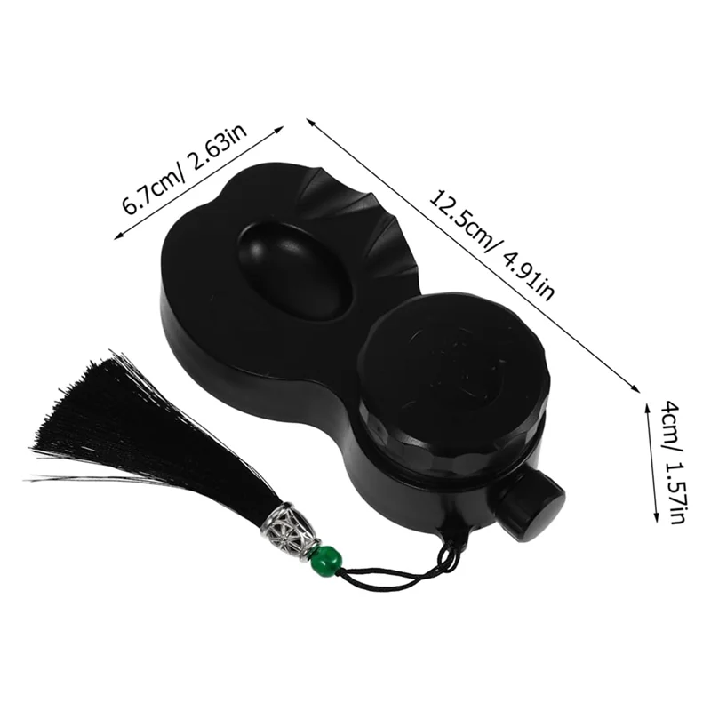 Ultra Covered Ink Stone For Calligraphy Practice Portable And Sealed Ink Tray With Lid Ink Dish And Brush Pen Rest