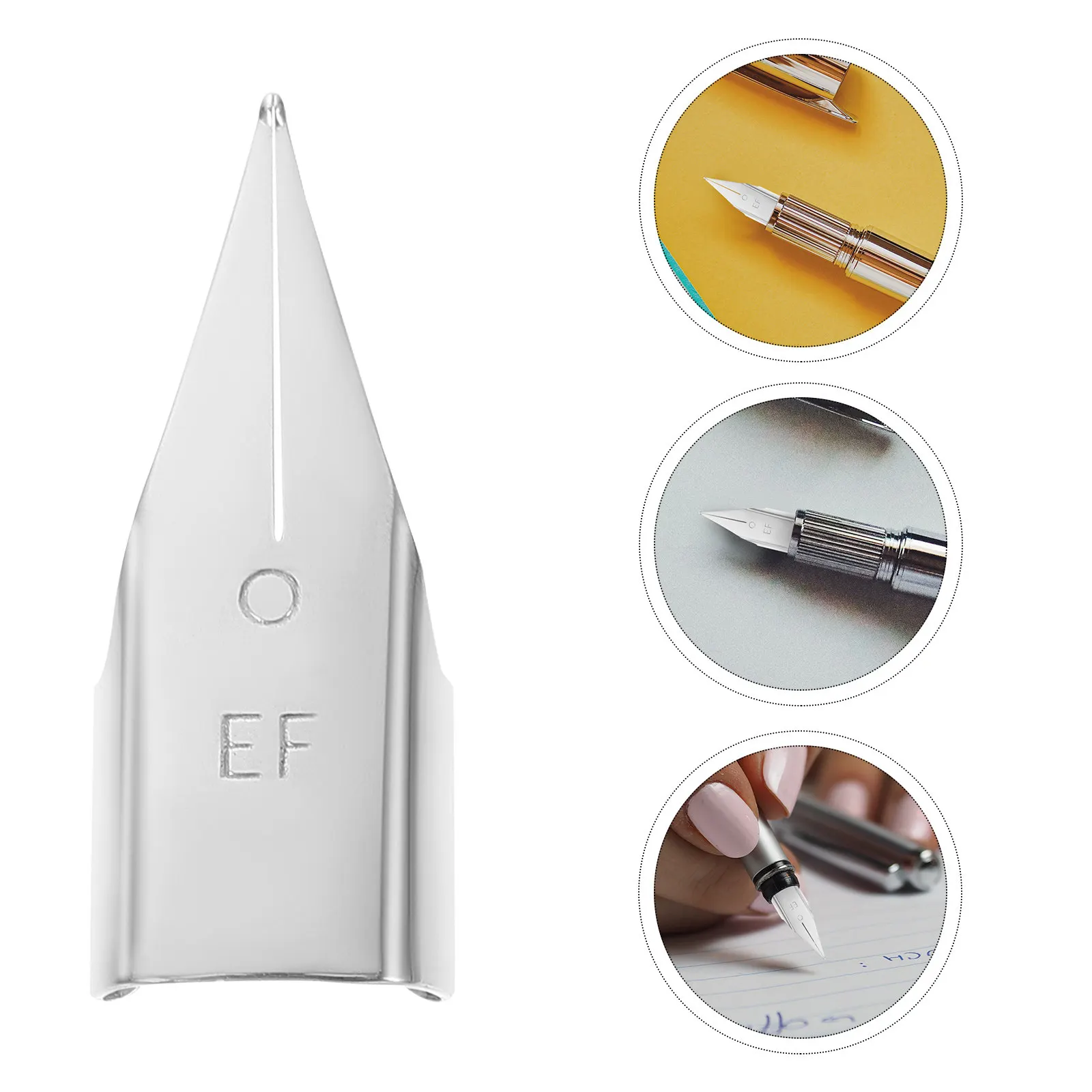 

20Pcs Fountain Pen Nibs Premium Stainless Steel Replacement Tips for Smooth Writing Drawing Calligraphy Students Stationery