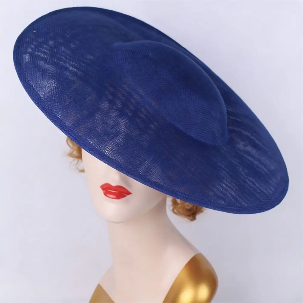 New 40cm Fascinators Base DIY with Clip Women Wedding Headpiece Big Maillinery Cap for Cap Supplies