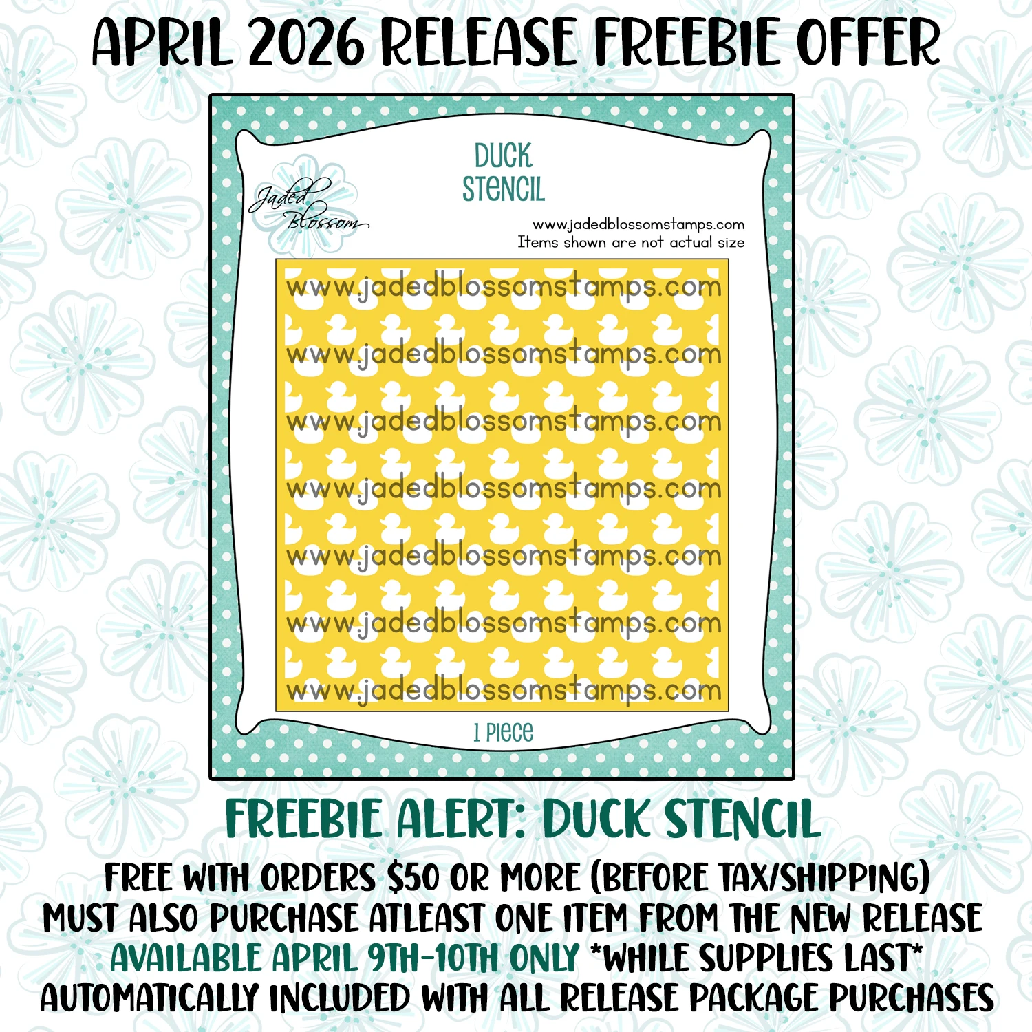 

Duck Stencils jaded blossom For DIY Scrapbooking Photo Embossing DIY Paper Card Decorative Craft Diary Handmade for 2026