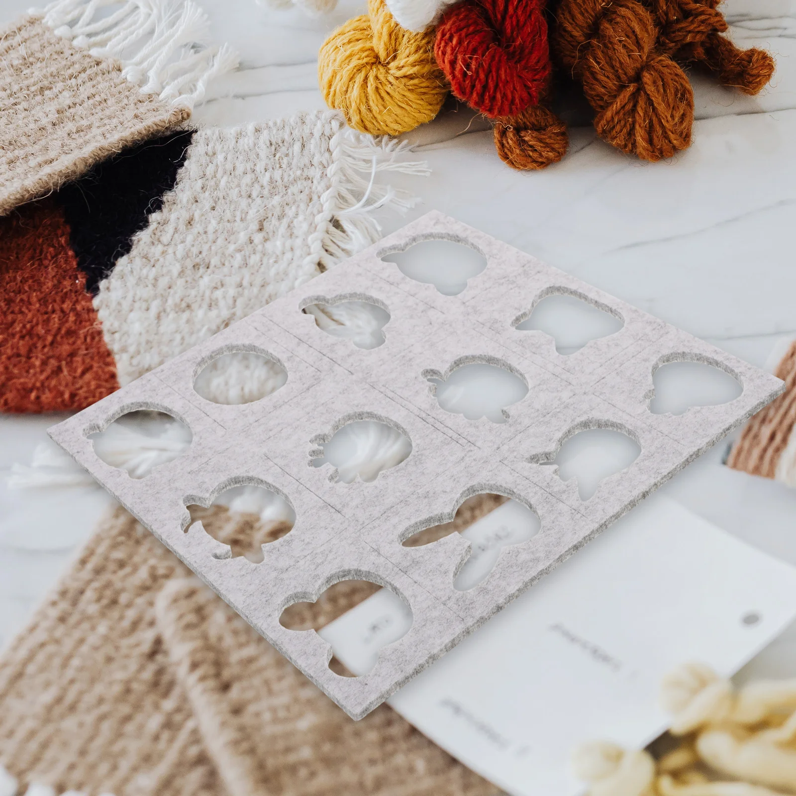 

5Pcs Wool Felting Molds Felt Applique Templates DIY Needle Felting Craft Tools Embroidery Stencils Wool Applique Kits