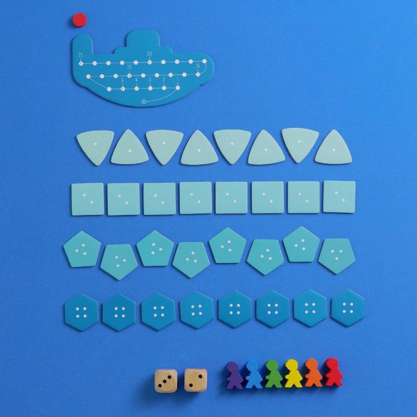 เกมกระดาน'ผจญภัยในทะเลลึก' - เกมไพ่สอดแนมสำหรับผู้เล่น 2-5 คน เกมกลยุทธ์ครอบครัวที่สนุกสนาน