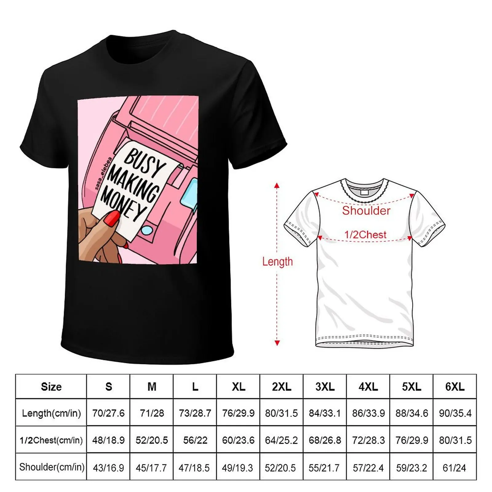 Making money by Sasa Elebea T-Shirt t shirts for man graphic funny T-Shirt