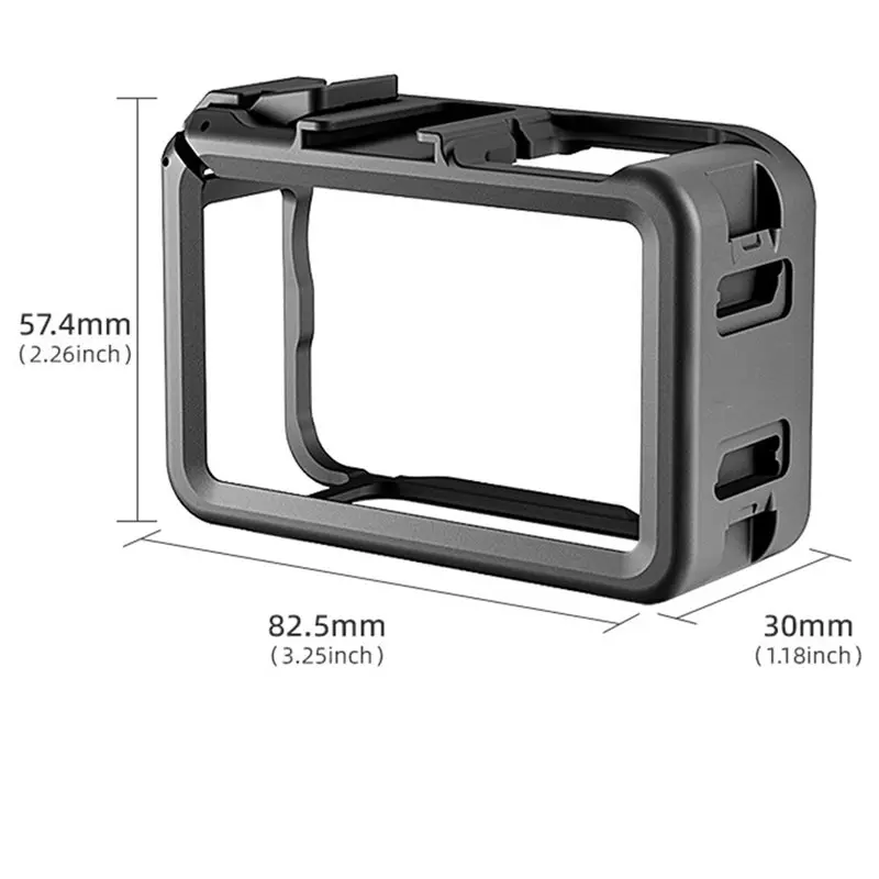 ABKI- Cage Frame For DJI OSMO Action 6- Action Camera Protective Mounting Bracket For Horizontal/Vertical Recording Access - view 6