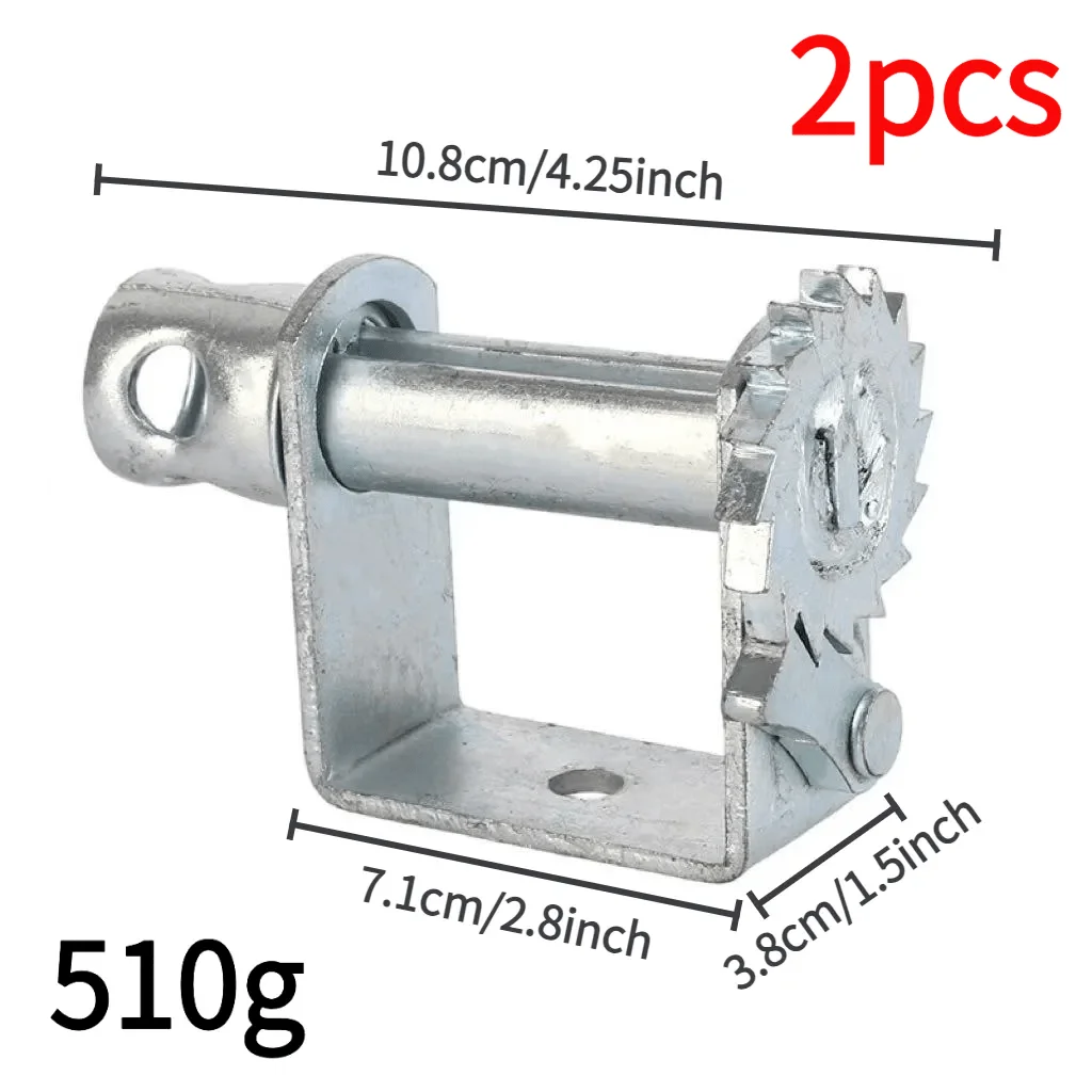 2Pcs Ratchet Load Binder, Lever Crank Tensioner, High Strength Steel Dual Gear Fastener for Small Truck/Tricycle Cargo Securing