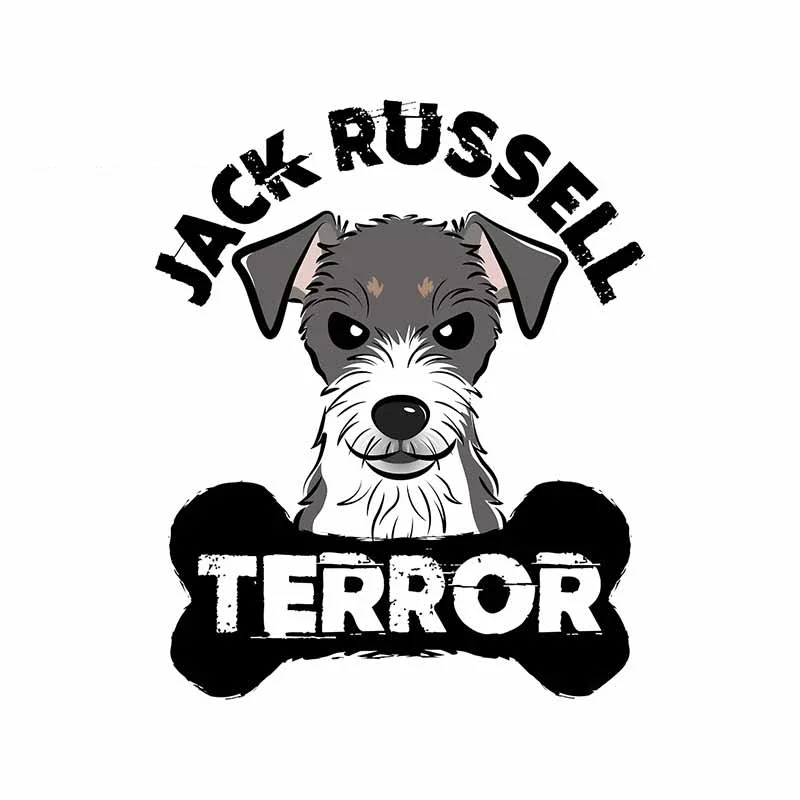 Customizable size Car Sticker Jack Russell Terrier Dog Waterproof Vinyl Decal Car Use Fridge Laptop Decal with Helmet