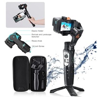 Waterproof 3-Axis Handheld Action Camera Gimbals Stabilizer Hohem iSteady Pro4 for GoPro 12/11/10 Hero Dji OSMO Action Insta360