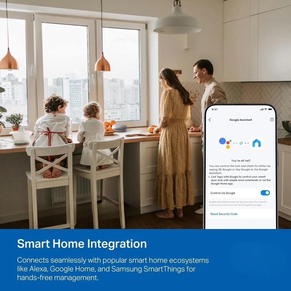 عرض ساخن. قفل الباب الذكي TP-Link، ديدبولت، دخول بدون مفتاح، التعرف على بصمات الأصابع، لوحة مفاتيح تعمل باللمس ومراقبة داخل التطبيق - الأفضل #5