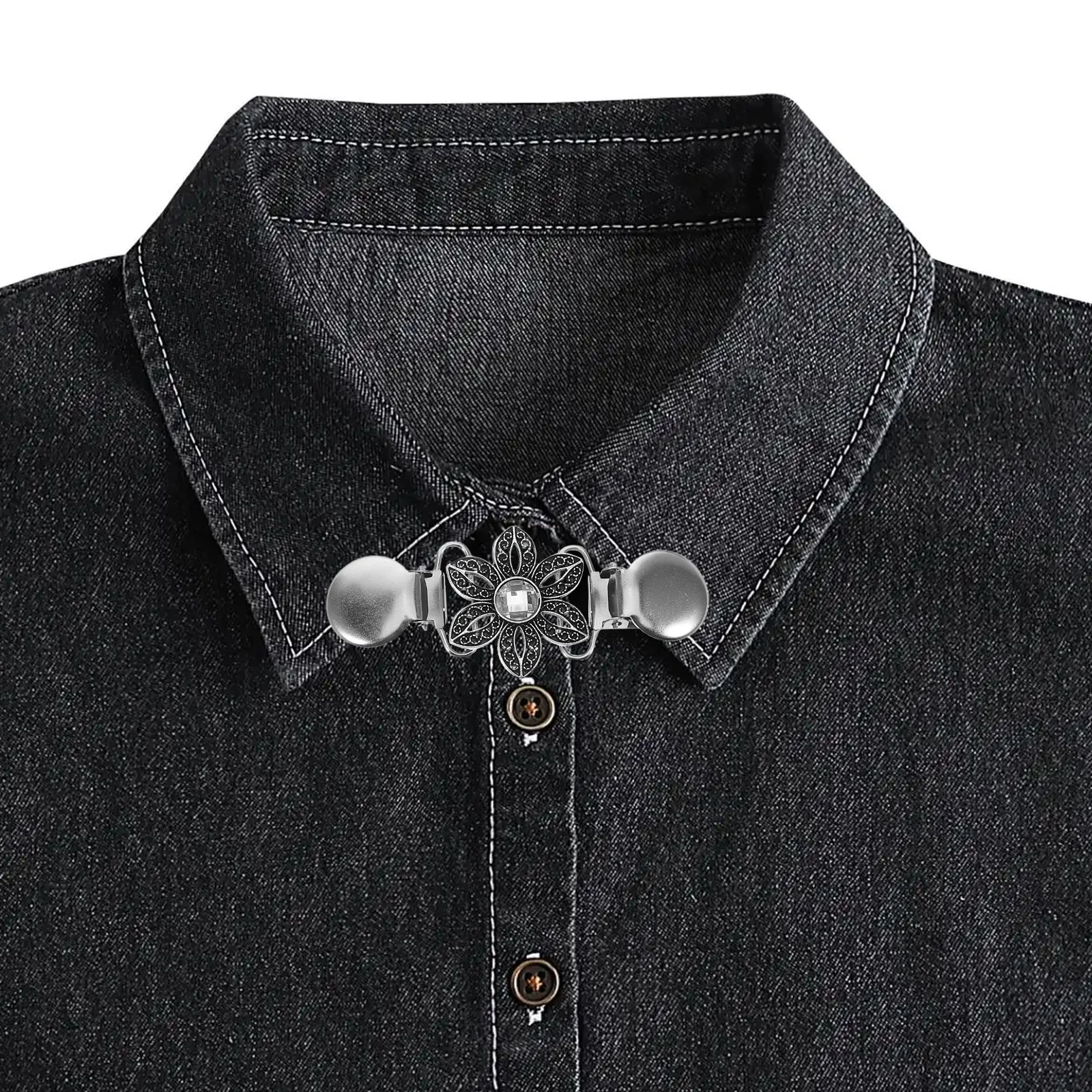 

3Pcs Vintage Sweater Clips for Women Retro Cardigan Cinch Clip Set Elegant Shawl Clasps Fashion Accessory Cardigan Clips