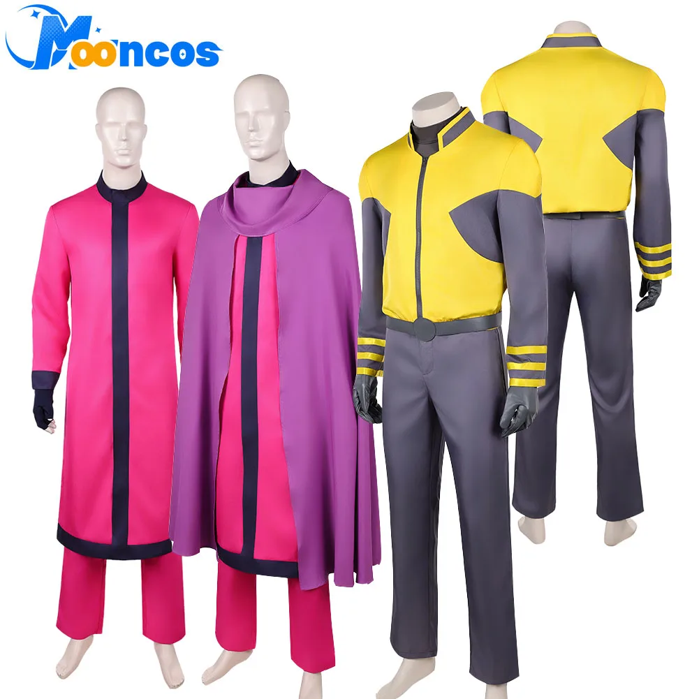Disfraz de Magneto para Cosplay, Traje de Scott X Summers 2026, Capa, Pantalones, Guantes, Ropa para Hombre, Disfraz para Halloween, Carnaval y Fiestas