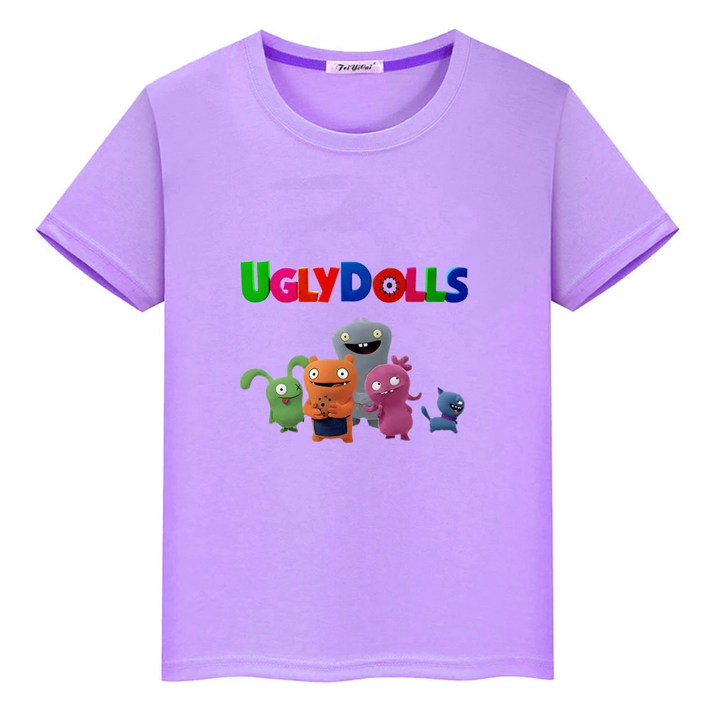 

Ugly Dolls Cartoon Printing T-shirt 100% Cotton Soft High Quality Tee-shirt Kawaii Boys and Girls Tshirt Summer O-neck Kid Shirt